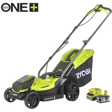 

RYOBI Rotační sekačka AKU 18V ONE+™ RLM18X33B40 (1x4 Ah)