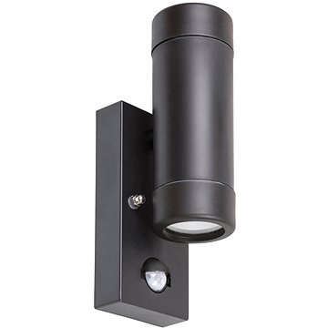

Rabalux - VenKovní nástěnné svítidlo se senzorem 2xGU10/10W/230V Černá IP44