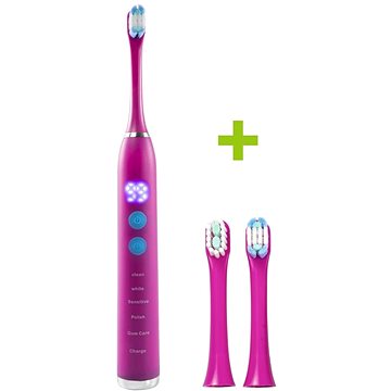 

Sonický zubní kartáček OXE Sonic T1 a 2× náhradní hlavice růžový