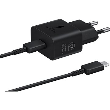 

Samsung nabíjecí adaptér USB-C (25W) černý s kabelem v balení