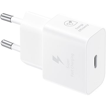 

Samsung nabíjecí adaptér USB-C (25W) bílý bez kabelu v balení