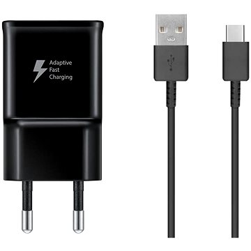 

Samsung cestovní nabíječka 15W + USB-C datový kabel Black (Bulk)