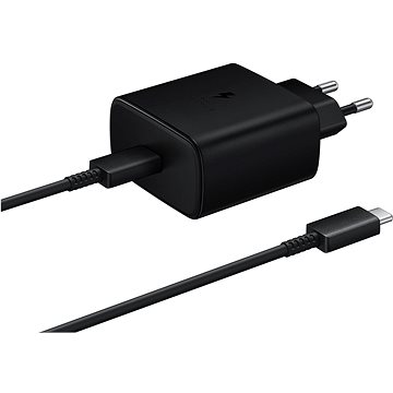 

Samsung cestovní nabíječka 45W + USB-C/USB-C datový kabel Black (Bulk)
