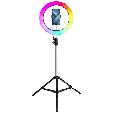 

MG Selfie Ring Fill kruhové RGB LED světlo 12'' + stativ, černé
