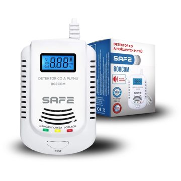 

SAFEHOME Detektor plynu kombinovaný SAFE808COM