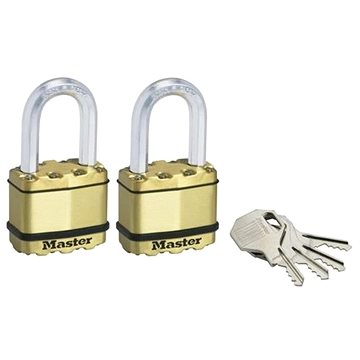 

Master Lock Set 2 ks mosazných visacích zámků M5BEURTLF Master Lock Excell 50mm