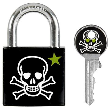 

Master Lock Visací zámek Master Lock z pevného hliníku 3430EURDSKULL 30mm