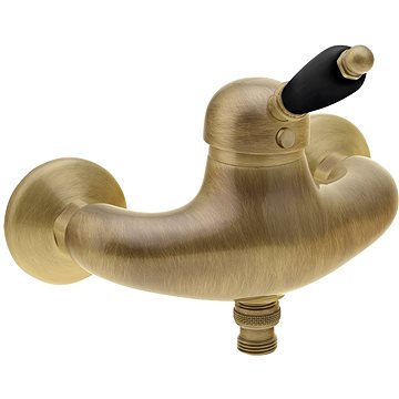 

SAPHO KIRKÉ BLACK nástěnná sprchová baterie, černá páčka, bronz KI11NB