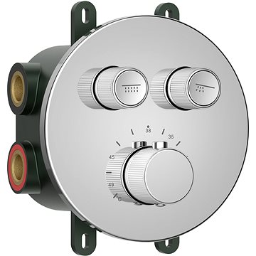 

SAPHO SMART SELECT podomítková sprchová termostatická baterie, box, 2 výstupy, chrom RP032