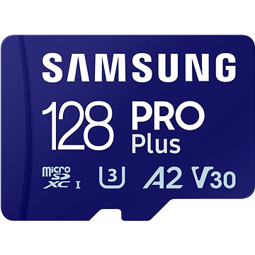 Samsung MicroSDXC 128GB PRO Plus + SD adaptér (2023)