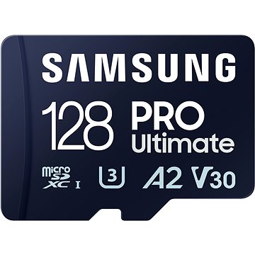 

Samsung MicroSDXC 128GB PRO Ultimate + SD adaptér