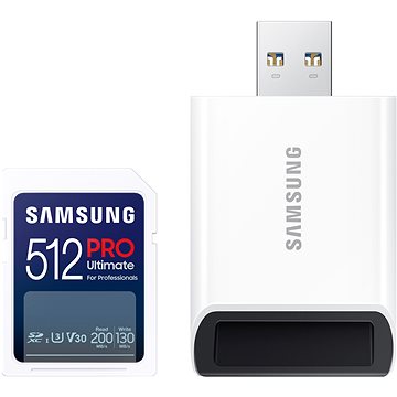 

Samsung SDXC 512GB PRO ULTIMATE + USB adaptér