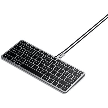 

Satechi Slim W1 USB-C BACKLIT Wired Keyboard - Space Grey - US