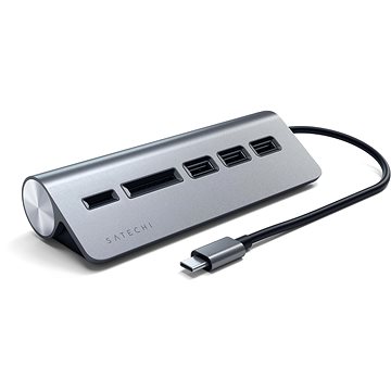 

Satechi Aluminium Type-C USB Hub (3x USB 3.0,MicroSD) - Space Gray