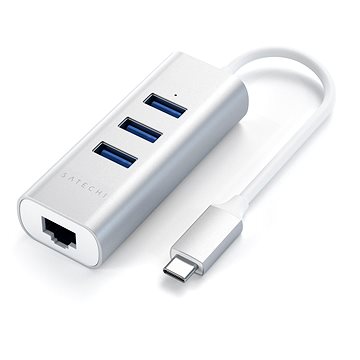 

Satechi Aluminium Type-C Hub (3x USB 3.0,Ethernet) - Silver