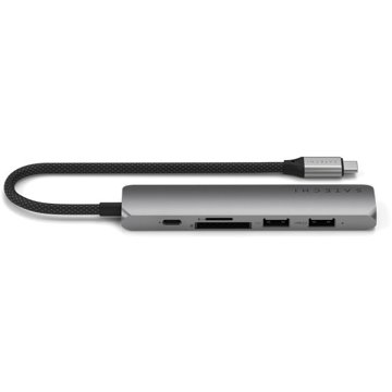 

Satechi 6v1 USB-C Slim Multiport adaptér - Šedý (Space Grey)