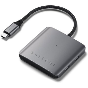 

Satechi 4portový USB-C Hub s PD - Šedý (Space Gray)