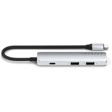 

Satechi 4v1 USB-C Slim Multiport adaptér 4K - Stříbrný