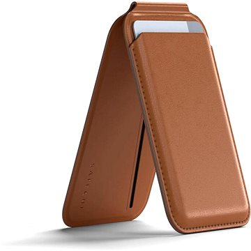 

Satechi Vegan-Leather Magnetic Wallet Stand Brown