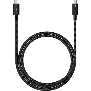 Satechi Thunderbolt 4 Pro Braided Cable 1m (PD240W,40Gpbs data,8K resolution) - Black