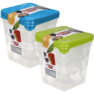 

Branq Sada dóz na potraviny Rukkola- (0,45l+0,75l + 1,25l) - čtverec vysoká