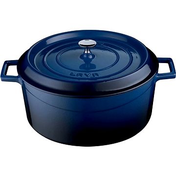

LAVA METAL Litinový hrnec kulatý 20cm - modrý