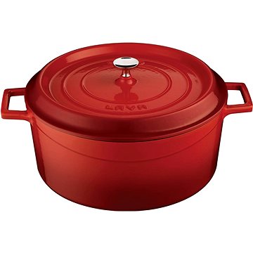 

LAVA METAL Litinový hrnec kulatý 24 cm - červený
