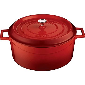 

LAVA METAL Litinový hrnec kulatý 28 cm - červený