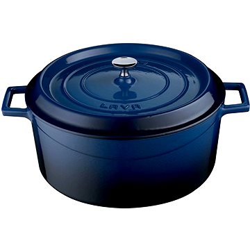 

LAVA METAL Litinový hrnec kulatý 28 cm - modrý