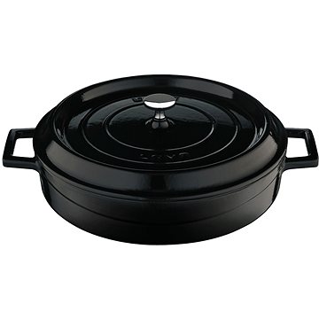 

LAVA METAL Litinový hrnec nízký kulatý 24cm - černý