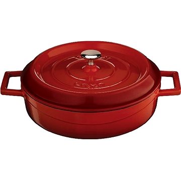 

LAVA METAL Litinový hrnec nízký kulatý 28 cm - červený