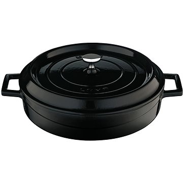 

LAVA METAL Litinový hrnec nízký kulatý 28 cm - černý