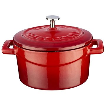 

LAVA METAL Litinový mini hrnec kulatý 10 cm - červený