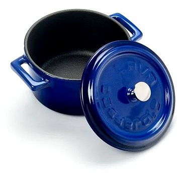 

LAVA METAL Litinový mini hrnec kulatý 10 cm - modrý