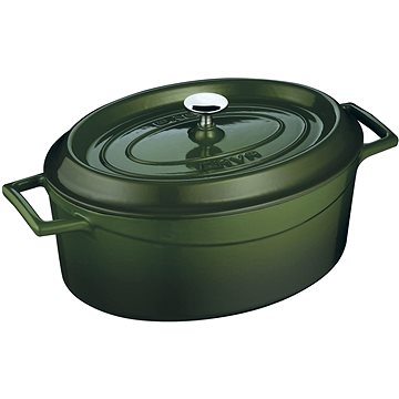 

LAVA Metal Hrnec litinový oválný, zelený, obsah 4,8 l, průměr 29 cm