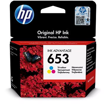 HP 3YM74AE č. 653 barevná - Cartridge