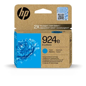 

HP 4K0U7NE č. 924 XL EvoMore azurová