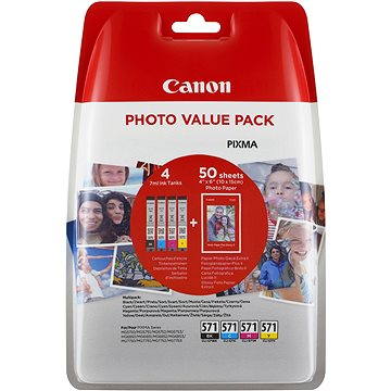 

Canon CLI-571 multipack + fotopapír PP-201