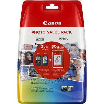 Canon PG-540XL + CL-541XL + fotopapír GP-501 Multipack - Cartridge