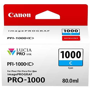 

Canon PFI-1000C azurová
