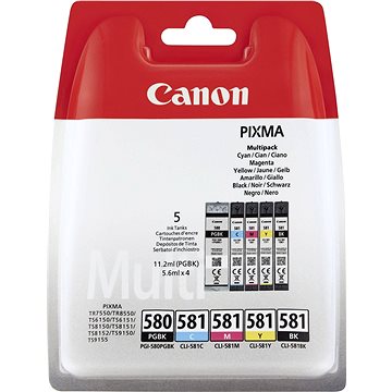 

Canon PGI-580PGBK/CLI-581BK/C/M/Y MultiPack