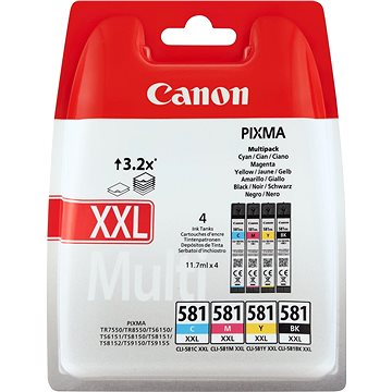 

Canon CLI-581 C/M/Y/BK XXL Multipack