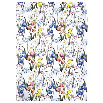 

SCANquilt utěrka na nádobí FLORA irisy tulipány