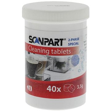 Scanpart čistící tablety pro kávovary, 2-fázové - Čisticí prostředek