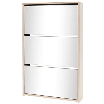 

Botník třípatrový, zrcadlový, dub 63x17x102,5 cm