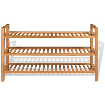 

Botník se 3 policemi 100×27×59,5 cm masivní dubové dřevo