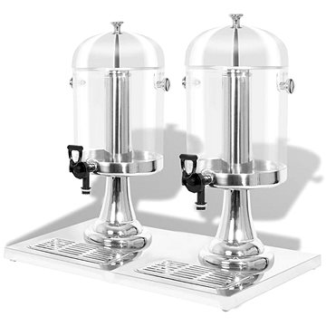 

Dvojitý dávkovač na džus, nerezová ocel 2×8 l