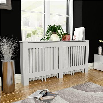 

Kryt na radiátor bílý MDF 172 cm