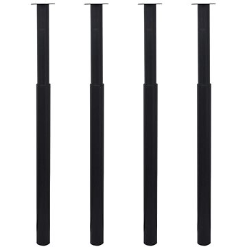 

Teleskopické nohy ke stolu 4 ks černé 710 mm–1 100 mm 3051488