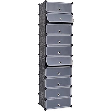 

Organizér na boty s 10 přihrádkami, černý